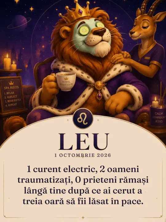Leu, cardul zilei